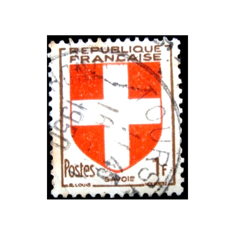 Imagem similar à do selo postal da França de 1949 Savoie U