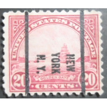 Selo postal dos Estados Unidos de 1931 Golden Gate Precancels