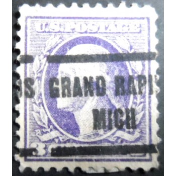 Selo postal dos Estados Unidos de 1917 George Washington G
