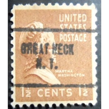 Selo postal dos Estados Unidos de 1938 Martha Washington Great