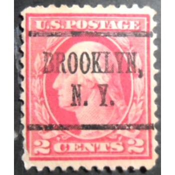 Selo postal dos Estados Unidos de 1916 George Washington 2  BR