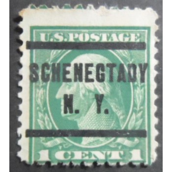 Selo postal dos Estados Unidos de 1916 George Washington 1 SC