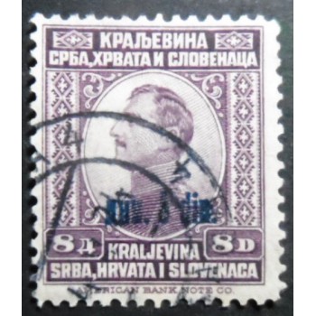 Selo postal da Eslovênia de 1924 King Alexander 8