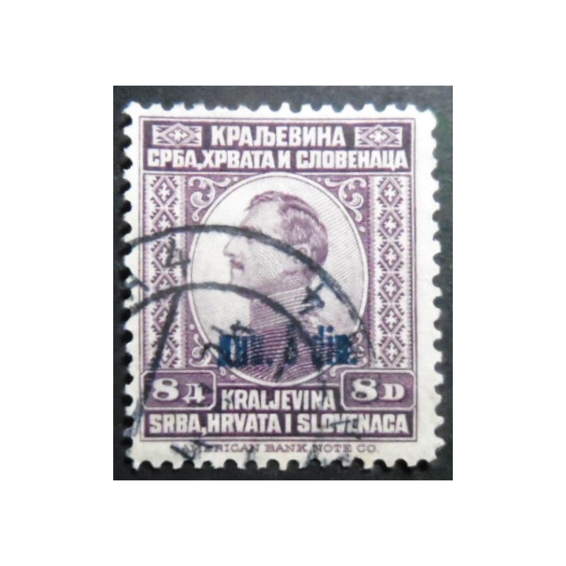 Selo postal da Eslovênia de 1924 King Alexander 8