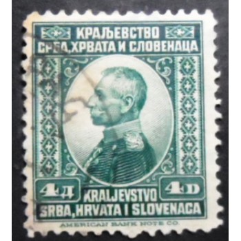 Selo postal da Eslovênia de 1921 King Peter I