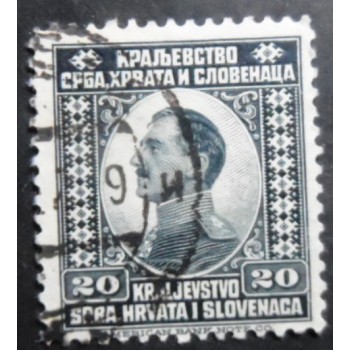 Selo postal da Eslovênia de 1921 King Peter I