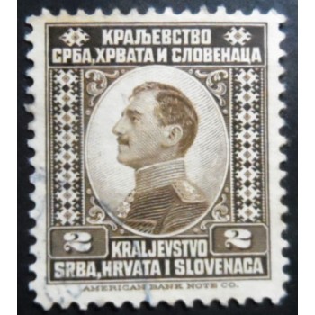 Selo postal da Eslovênia de 1921 Crown Prince Alexander 2 U
