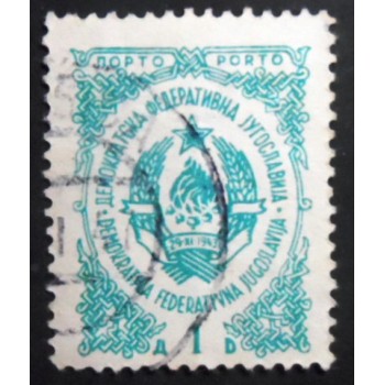 Selo postal da Iugoslávia de 1945 Coat of Arms 1