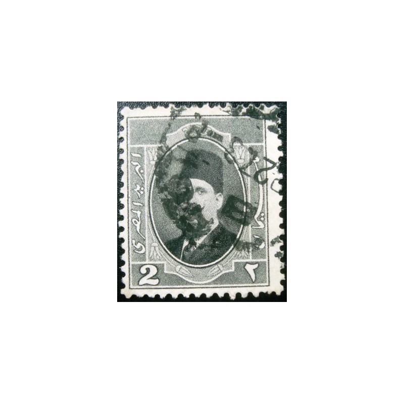 Selo postal do Egito de 1923 King Fuad I 2