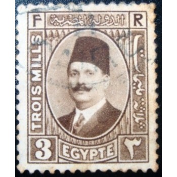 Selo postal do Egito de 1927 King Fuad I 3