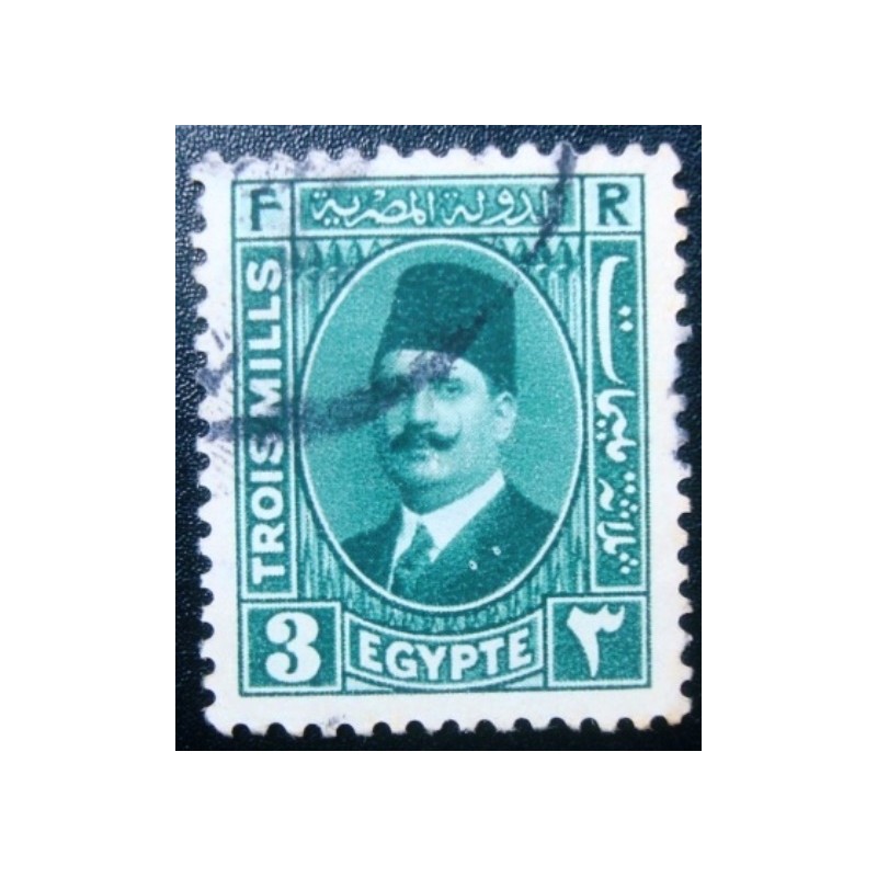 Selo postal do Egito de 1931 King Fuad I 3