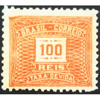 Selo postal do Brasil de 1929 Cifra Horizontal  X 61  M