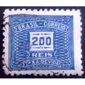 Imagem similar à do selo postal do Brasil de 1935 Cifra Horizontal - 200 U K