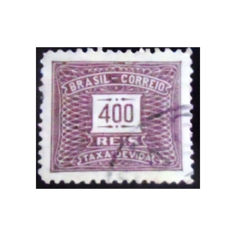 Selo Taxa do Brasil de 1929 Cifra Horizontal 400 U