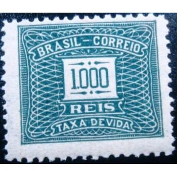 Selo postal do Brasil de 1930 tipo Cifra ABN Horizontal 1000