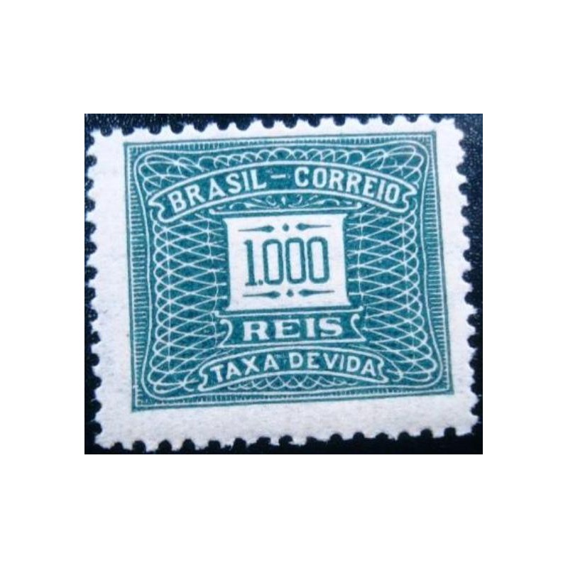 Selo postal do Brasil de 1930 tipo Cifra ABN Horizontal 1000