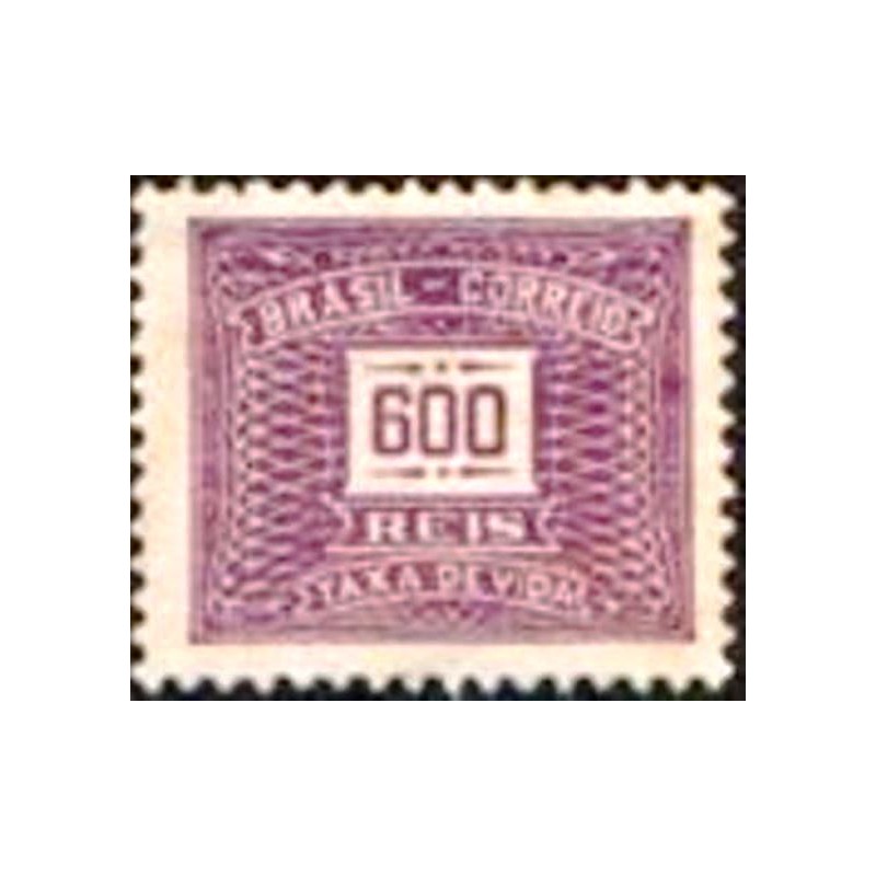 Selo Taxa Postal do Brasil de 1931 600 M