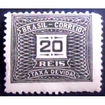 Selo Taxa Postal do Brasil de 1931 - Taxa Devida 20 M