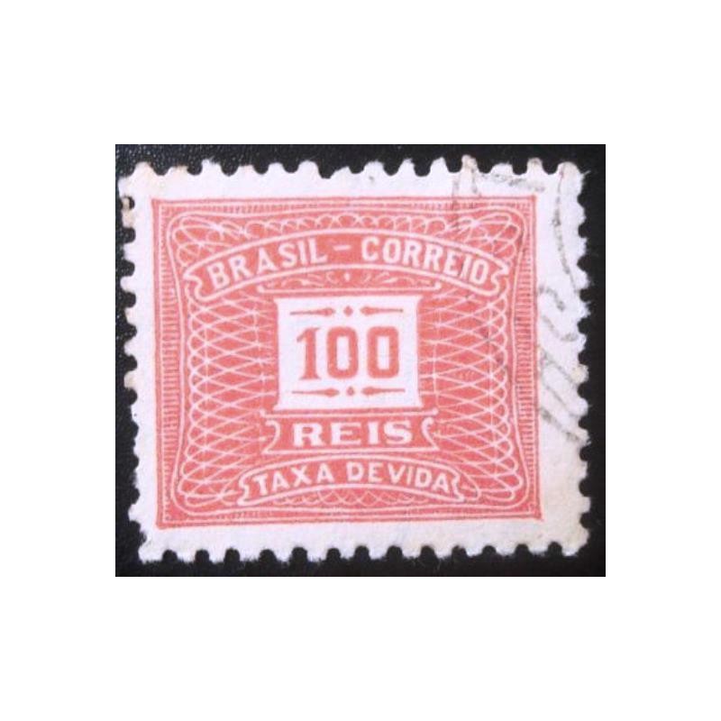 Selo postal do Brasil de 1942 Taxa Devida 100 U