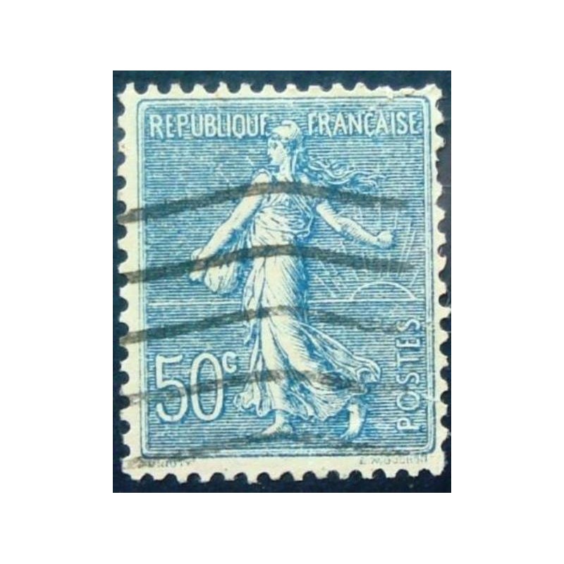 Imagem similar á do selo postal da França de 1921 Semeuse Camée 50