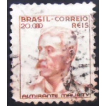 Imagem similar à do selo postal Regular do Brasil de 1942  Almirante Maurity U