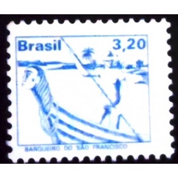 Selo postal do Brasil de 1979 Barqueiro M