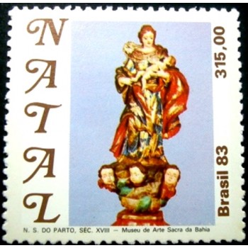 Selo postal do Brasil de 1983 N.S. do Parto M