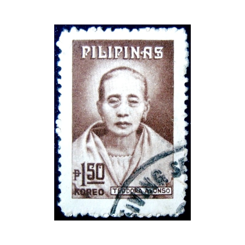 Selo postal das Filipinas de 1974 Teodora Alonso Realonda