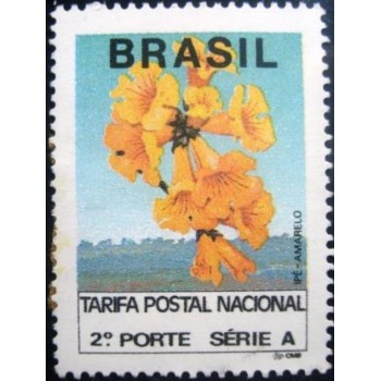 Selo postal do Brasil de 1992 Ipê Amarelo M