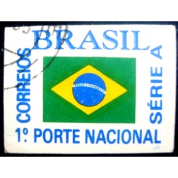 Imagem similar à do selo postal do Brasil de 1994 Bandeira Nacional U