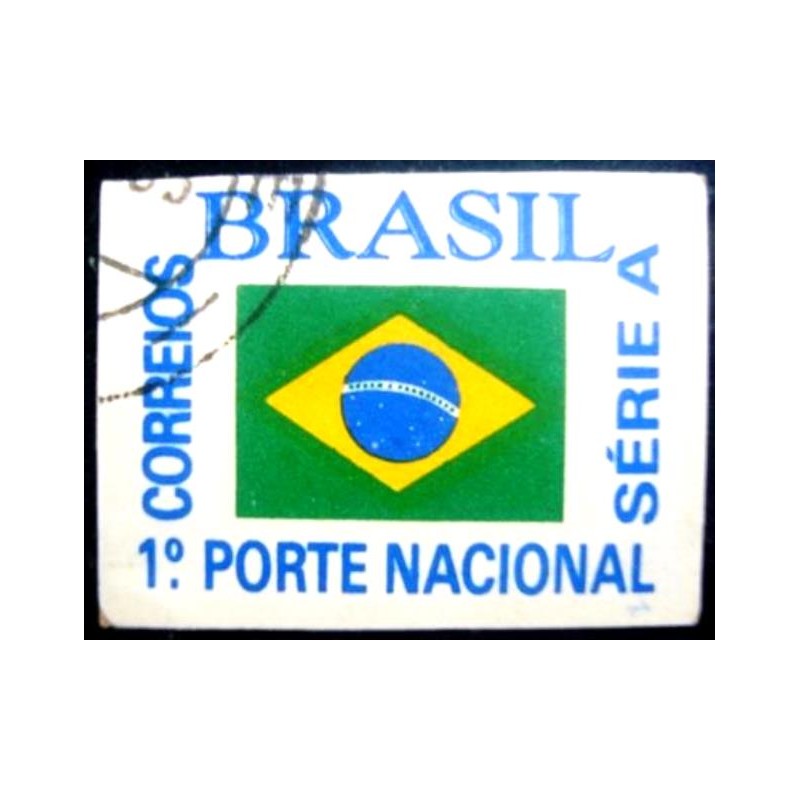 Imagem similar à do selo postal do Brasil de 1994 Bandeira Nacional U