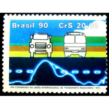 Selo postal do Brasil de 1990 Congresso NTC N