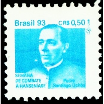 Selo postal do Brasil de 1993 Padre Santiago Uchoa H30 M