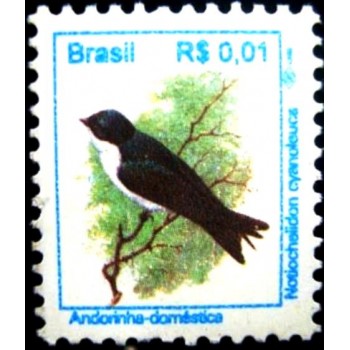 Selo postal do Brasil de 1994 Andorinha - M