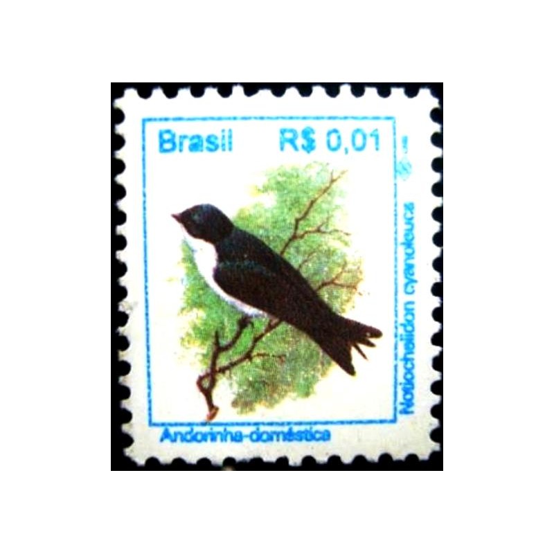 Selo postal do Brasil de 1994 Andorinha - M