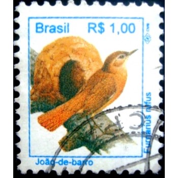 Imagem similar à do selo postal do Brasil de 1994 João-de-barro U