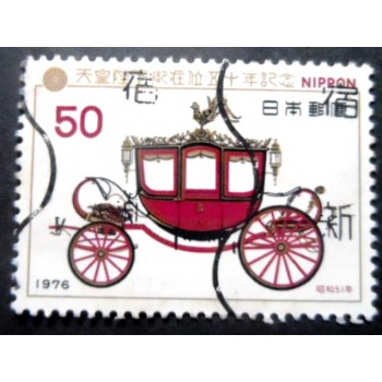 Selo postal do Japão de 1976 Coronation Coach