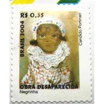 Selo postal do Brasil de 2004 Negrinha N