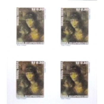 Imagem da quadra postal do Brasil de 2004 Duas Crianças M