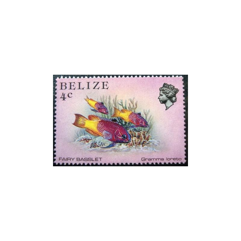 Imagem do Selo postal de Belize de 1984 Fairy Basslet