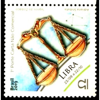 Selo postal do Brasil de 2019 Libra M