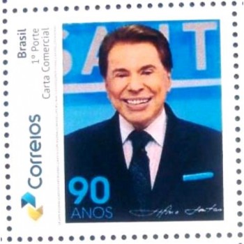 Selo postal do Brasil de 2020 Silvio Santos