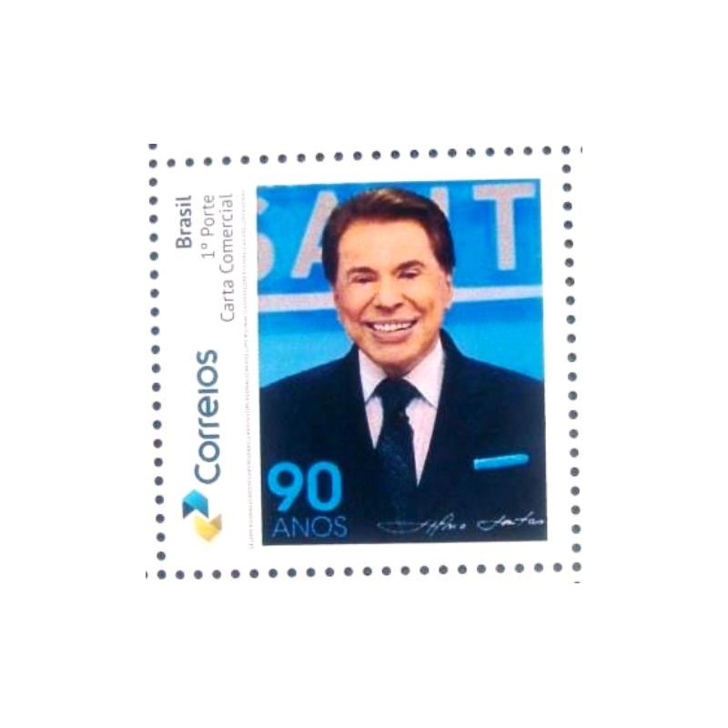 Selo postal do Brasil de 2020 Silvio Santos