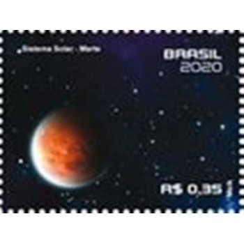 Selo postal do Brasil de 2020 Marte