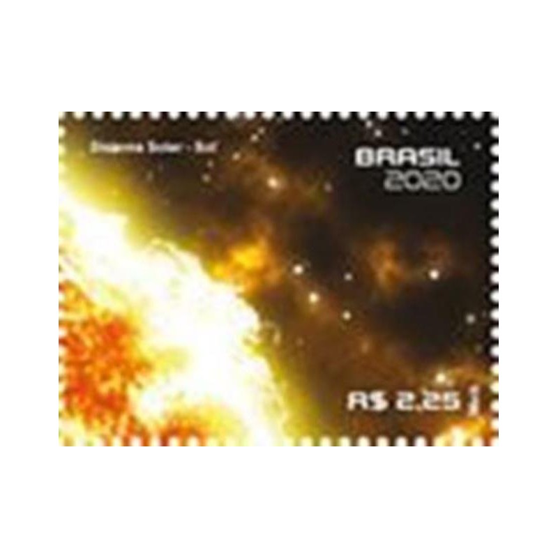 Selo postal do Brasil de 2020 Sol M