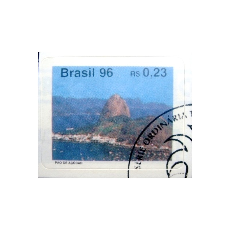 Selo postal do Brasil de 1996 Pão de Açúcar MCC