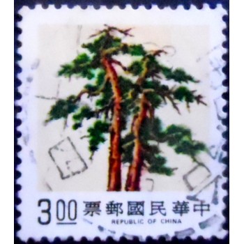 Imagem do Selo postal de Taiwan de 1989 Pine