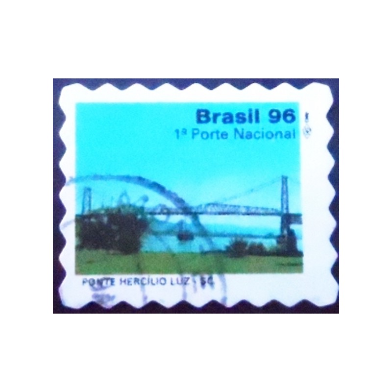 Selo postal do Brasil de 1997 - Ponte Hercílio Luz U