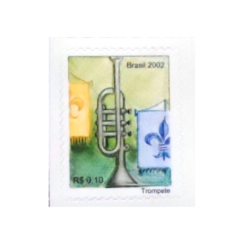 Selo postal do Brasil de 2005 Trompete M