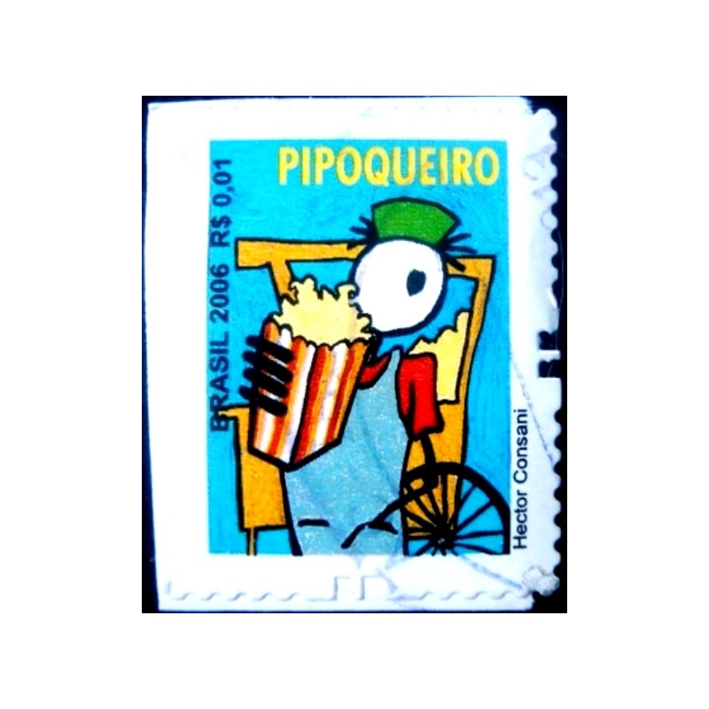 Selo postal do Brasil de 2011 Pipoqueiro U BR